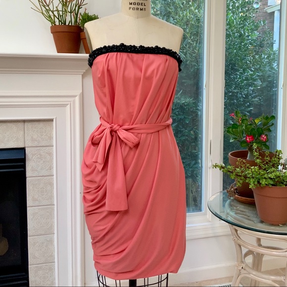 ❤️VERA WANG❤️ NWOT Lavender Strapless Draped Dress - Picture 4 of 8